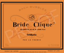 Load image into Gallery viewer, Bride Clique Bottle Label
