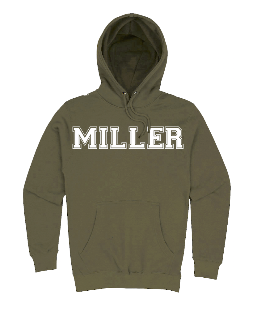 Varsity Hoodie-Olive Green