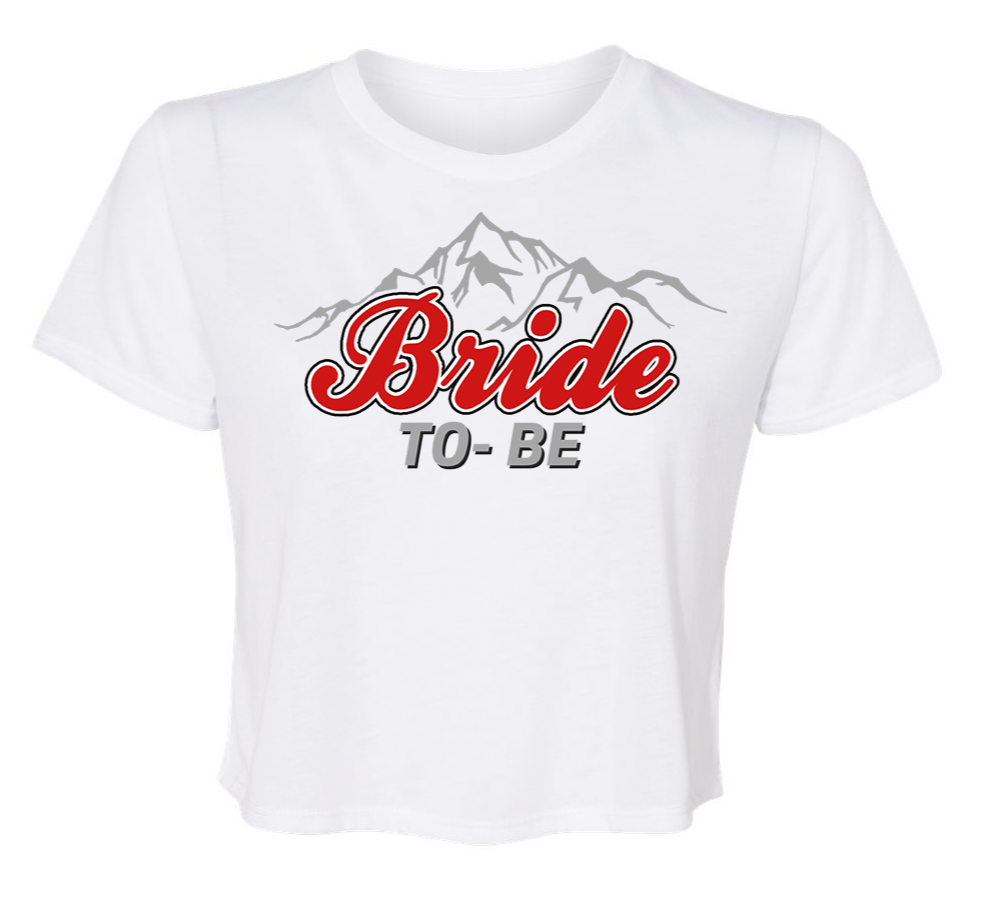 Beer Babe Crop Tee - Bride