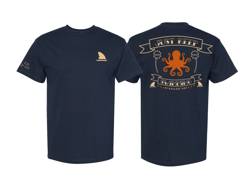 Sailor Hank Tee-Navy